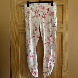 Pure‎ Luxe Bt Fabletics Pink Marbled Leggings